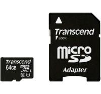 Карта памяти Transcend microSDXC 64GB Class 10 UHS-I Premium c адаптером