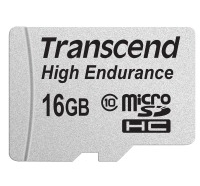 Карта памяти Transcend microSDHC 16 GB Class 10 High Endurance + адаптер