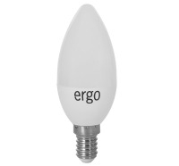 Светодиодная лампа Ergo Standard C37 E14 4W 220V теплый белый 3000K