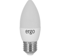 Светодиодная лампа Ergo Standard C37 Е27 6W 220V теплый белый 3000K