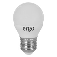 Светодиодная лампа Ergo Standard G45 Е27 5W 220V нейтральный белый 4100K (LSTG45Е275ANFN) Светодиодная лампа Ergo Standard G45 Е27 5W 220V нейтральный белый 4100K