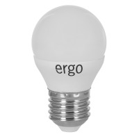 Светодиодная лампа Ergo Standard G45 Е27 5W 220V теплый белый 3000K (LSTG45Е275AWFN) Светодиодная лампа Ergo Standard G45 Е27 5W 220V теплый белый 3000K