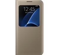 Чехол Samsung для смартфона Samsung S7 edge/G935 - S View Cover (Золотистый)
