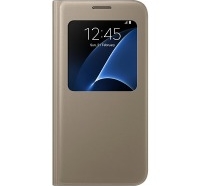 Чехол Samsung для смартфона Samsung S7/G930 - S View Cover (Золотистый)