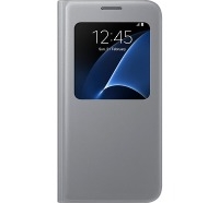 Чехол Samsung для смартфона Samsung S7/G930 - S View Cover (Серебристый)