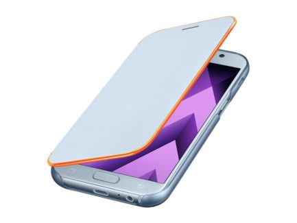 чехол для Samsung A520 - Neon Flip Cover (Blue) купить