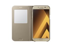 чехол для Samsung A7 (2017) - S View Standing Cover (Gold) купить